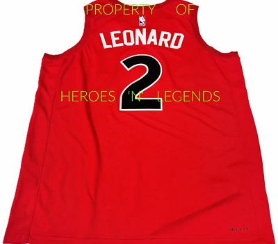 NWT-52/X KAWHI LEONARD TORONTO RAPTORS RED NIKE ICON EDITION SWINGMAN NBA JERSEY - Image 1 of 4