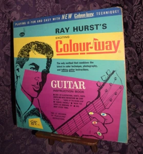Ray Hurst's Colour Way Guitar Instruction Book 2x LP Booklet 1965 Dallas Texas - Picture 1 of 24