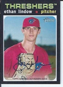 Ethan Lindow 2020 Topps Heritage Minors Autograph - Picture 1 of 1