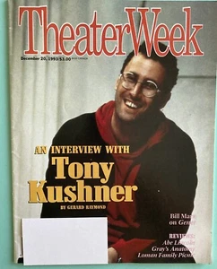 Tony Kushner Angels in America Theater Week rivista 20 dicembre 1993 etichetta Att - Foto 1 di 5