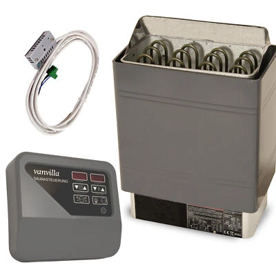 vanvilla 4,5/6/9KW Saunaofen Sauna Ofen Aussensteuerung 230V / 380V