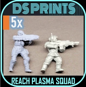 Guard size REACH MARINE PLASMA squad x5 compatable with astra militarum - Picture 1 of 3