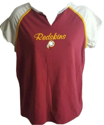 Camiseta Reglan para mujer Washington Redskins NFL cuello en V (talla: L) Foto 1 de 4