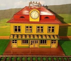 Distler  Spur 0/1   Blechbahnhof m. Telegrafenamt, 30er Jahre, Nürnberg - Bild 1 von 5