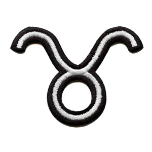 Taurus Astrological Symbol Bull Patch Horoscope Bull Sign Embroidered Iron On - Picture 1 of 2