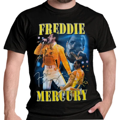 Camiseta Freddie Mercury Live Homenaje Oficial Reina Licencia Clásica Rock Camiseta Foto 1 de 4