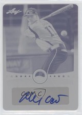 2013 Leaf Power Showcase Printing Plate Cyan 1/1 Alex Cain #PSA-AC1 Auto 0b67