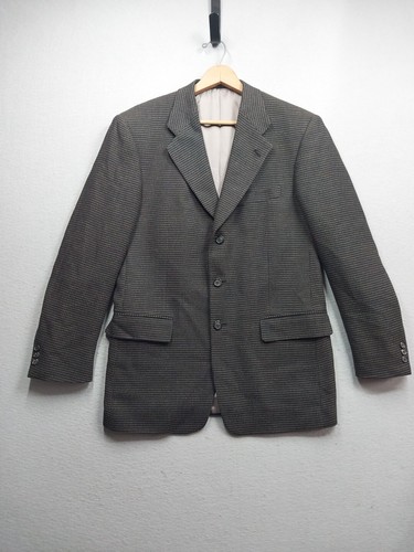 Giacca blazer sportivo Givenchy Monsieur lana peggiorata uomo 40R nero marrone foderato