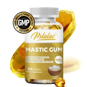 Mastic Gum Capsules 1000mg - Gastrointestinal Health Support, Enhance Immunity - Picture 1 of 9