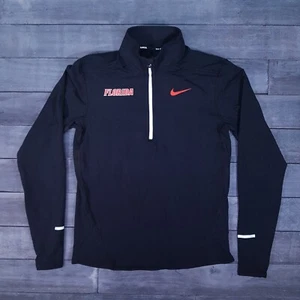 NIKE Florida Gators Running 1/4 Zip Jacket Pullover Team Issued Men MEDIUM Black - Picture 1 of 8