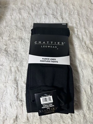 Chatties Leg wear 1x2x Fleece Lined Footless Tights - Image 1 of 3