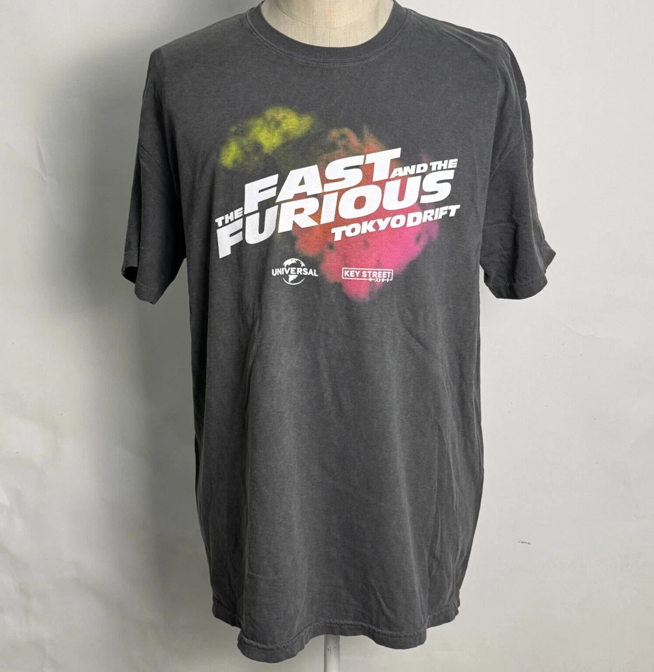 Key Street x The Fast & the Furious Men's T-Shirt Tokyo Drift Black Size L NEW - Image 1 of 4