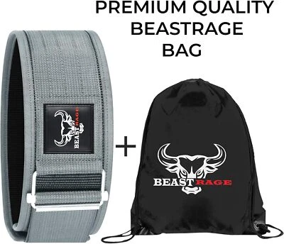 Weight Lifting Belt Gym Back Support Power Training Work Fitness Lumber Pain - Image 1 of 4