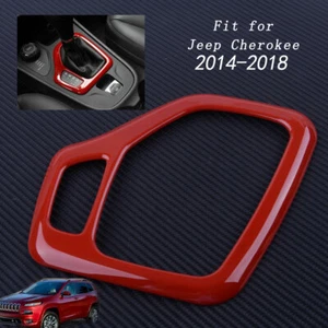 New Red Interior Accessories Gear Frame Cover Fit For Jeep Cherokee 2014 - 2018 - Picture 1 of 5