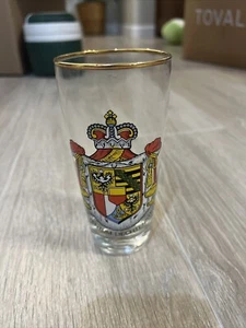 Vintage Libbey Königlicher Narrenorden Bierglas 12floz FÜRSTENTUM LIECHTENSTEIN - Bild 1 von 1