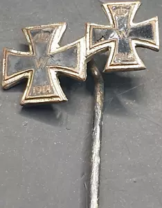 Eiserne Kreuz EK 1 + 2 Klasse Miniatur Nadel ORIGINAL Militaria Anstecknadel - Bild 1 von 4