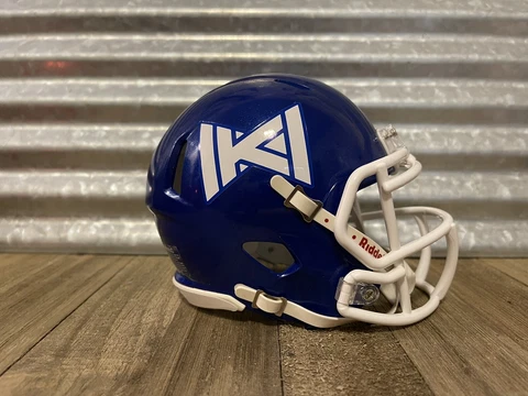 Custom Kansas Jayhawks (2021 Bowtie) Speed Mini Helmet Cover