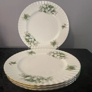 Platos de cena Royal Albert Trillium de 10 pulgadas x 4 (a 1 estado sin usar) - Imagen 1 de 5