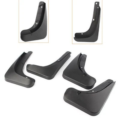 4pcs Black Plastic Splash Guards Mud Guards Flaps For Jeep Compass 2017-2018 - Image 1 of 4