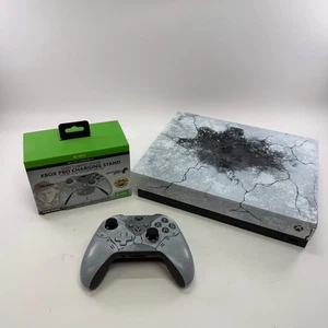Xbox One X 1TB Console Gears of War 5 Special Edition 1787 w Charging Stand - Picture 1 of 16