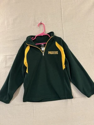 Ropa del equipo de la NFL Green Bay Packers chaqueta polar cuarto cremallera juvenil talla L 12/14 Foto 1 de 4