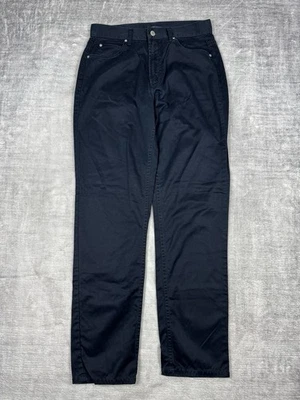 Pantalones de mezclilla para hombre Valentino 32x32 azul pierna recta sarga chinos 5 bolsillos preppy golf Foto 1 de 4