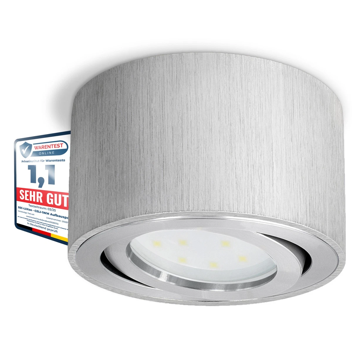CELI-WX Spot De Salle De Bain IP44 Avec Lampe LED GX53 Blanc Neutre 3 W