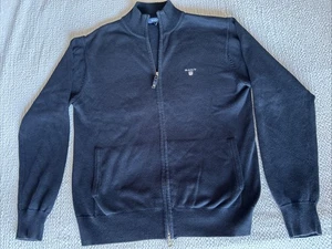 Gant Strickpullover Herren Gr. M Shield Logo Classic Cotton Full Zip L/S Sweater - Bild 1 von 12