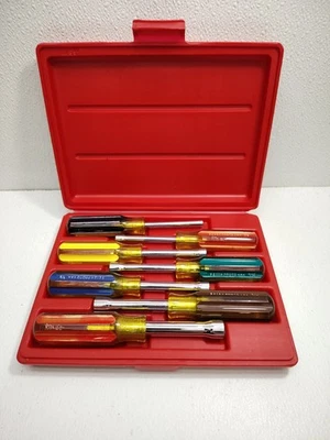 Juego de 7 destornilladores de tuerca proto de vástago redondo sólido 3/16 1/4 5/16 11/32 3/8 7/16 1/2 SAE Foto 1 de 4