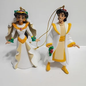 Disney Aladdin & Prinzessin Jasmin Ornamente 1997 Grolier Weihnachten - Bild 1 von 10