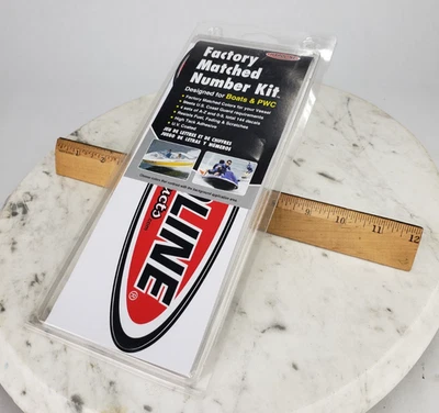 Hardline – 3" Factory Matched Number Kit Series 320 Black / Green Boat PWC - Image 1 of 4