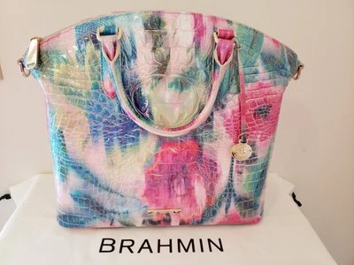 🌺NWT🌺 BRAHMIN 🌺 IMPRESSION LARGE DUXBURY SATCHEL 🌺MelbourneGenLeather - Image 1 of 4