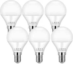 E14 LED Bulb 5W Warm White 3000K 450lm Golf Ball Bulb No Flicker CRI>80 - Picture 1 of 3
