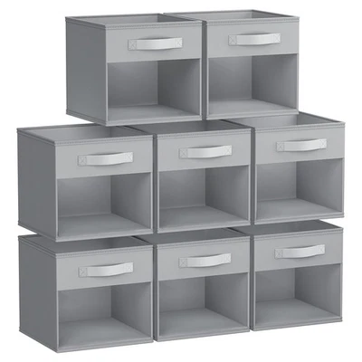 Cubos de Almacenamiento, Cubo Cubo de Almacenamiento, Paquete de 8 Cubos de Almacenamiento Plegables con Ventana, C... Foto 1 de 4