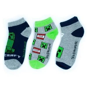 Minecraft Kids Socks 23/26, 3 Pairs - Picture 1 of 3