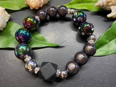 Armband Miracle Beads + div. hochwertige Perlen Gr. S-M Magic Beads #1048-6 - Bild 1 von 2
