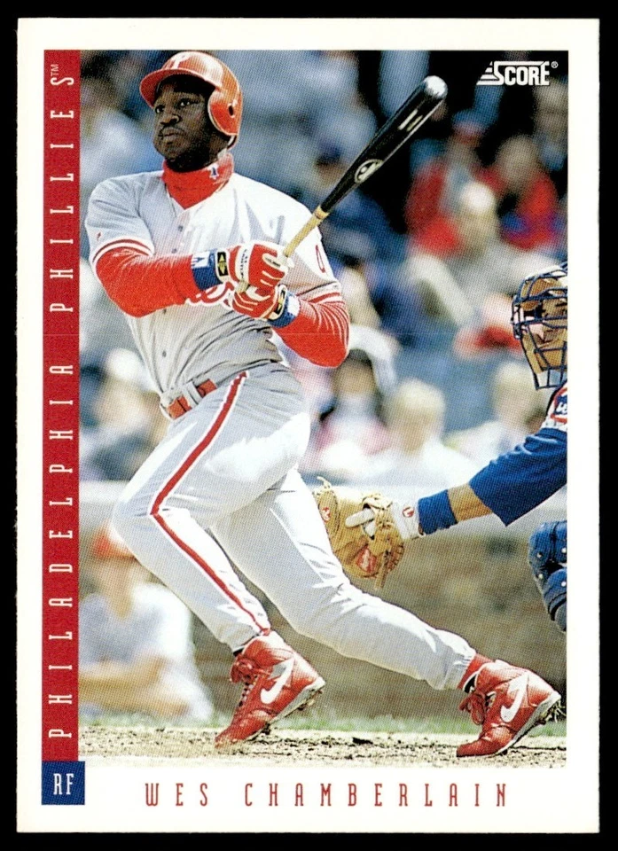 1993 Score Wes Chamberlain Philadelphia Phillies #168 - Image 1 of 2
