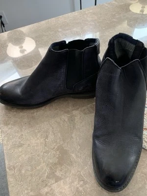 Botas cortas Calvin Klein para hombre negras Lthr talla 11 lados elásticos Foto 1 de 4