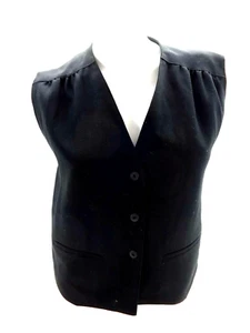 VINTAGE JANTZEN WOMENS BLACK CAREER VEST SIZE 10 SUPER CUTE! - Picture 1 of 4