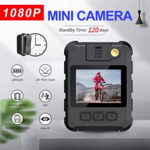 1080P HD Body Police Cam Mini Camera Camcorder With Audio Video DVR IR Night Cam - Picture 1 of 11