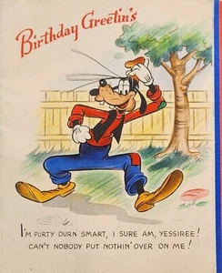 Tarjeta de cumpleaños usada vintage 1944 - Imagen 1 de 5