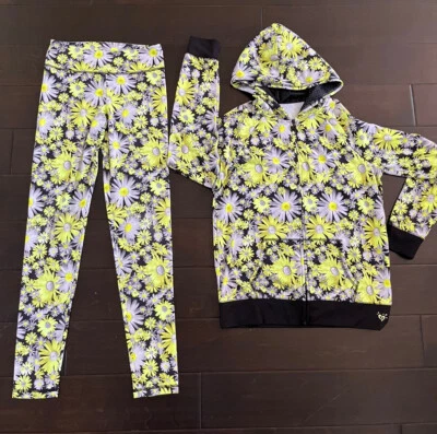 JUSTICE GRILS CONJUNTO 2 PIEZAS FLORES MARGARITA LEGGINGS Y JOCKET TALLA 16-18 Foto 1 de 4