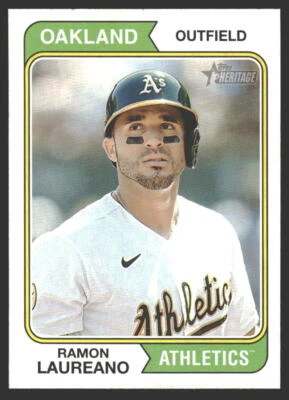 Ramon Laureano #195 2023 Topps Heritage Oakland Athletics - Image 1 of 2