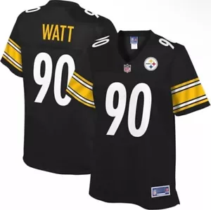 🌟NFL PRO LINE Fanatics Women's TJ Watt #90 Black Pittsburgh Steelers Jersey🌟 - Picture 1 of 4