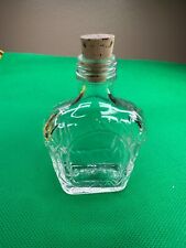 Mini Glass Bottles Crown Royal Clear Glass with Cork - NEW