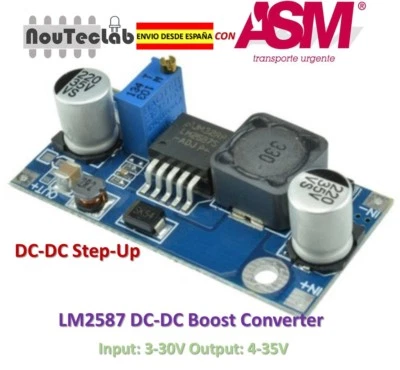 LM2587 DC-DC Boost Converter 3-30V Step up to 4-35V MAX 5A Power Supply Module - Imagen 1 de 4