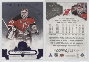 2017-18 Upper Deck Artifacts Legends Purple /20 Martin Brodeur #133 HOF