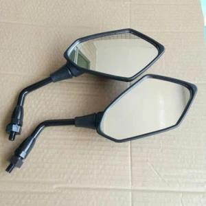 Black Rearview Side Mirror for Kawasaki ZRX400 94-08 ZRX1100 97-00 ZRX1200 01-14 - Picture 1 of 3