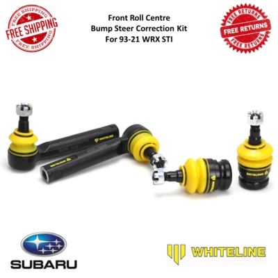 Kit de corrección de dirección de tope/centro de rodillo delantero Whiteline KCA313 para 93-21 WRX STI Foto 1 de 4