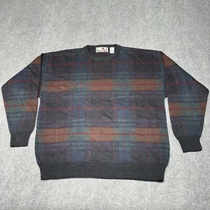 Vintage Florence Tricot Sweater Mens Large Italian Made Wool Blend Long Sleeve - Picture 1 of 10